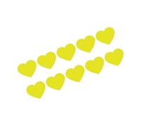 YHAILI 10 Pegatinas Coloridas para con Forma de corazón, Reflectantes, Impermeables, con Adhesivo Fuerte para decoración Exterior, Pegatinas Impermeables para vehículos de PVC