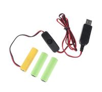 YHAILI Convertidor de corriente USB falso eliminadores de batería de repuesto para 3 5 V AA LR6 baterías para juguetes electrónicos con luz LED