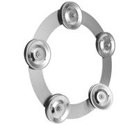 YHAILI Platillos de pandereta de acero inoxidable para juegos de batería, accesorio de percusión de metal, adecuado para practicar y vivir