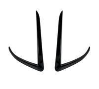 YHAINI Alerón de Coche para Tesla para Model 3 Y 2 Piezas de embellecedor Delantero de Coche Pegatina para Parachoques luz antiniebla ABS decoración 2017-2022(Glossy Black Model 3)