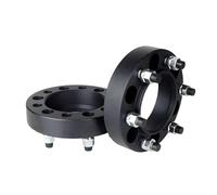 YHAINI Espaciadores de ruedas 2 piezas 20/25/30/35/38/45/5mm PCD 6x139,7 CB 67,1mm adaptador espaciador de rueda 6 terminales para coche Universal(2PCS 30mm Black)