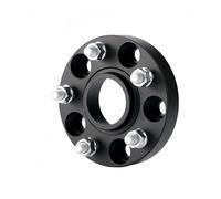 YHAINI Espaciadores de ruedas Adaptador espaciador de rueda para Volkswagen, para Audi, para Lamborghini para Bentley, aleación aluminio forjado(Black 25mm)