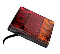 YHAINI Luces traseras 2 unids/set de luces traseras estilo coche advertencia DC 12V piezas para remolque para camión barco 8 luz trasera