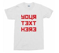 YHBCVSS Custom Soviet Style Font T-Shirt - Personalised with Your Text, Size(Small)