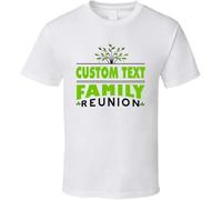 YHBCVSS Custom Text Family Reunion T Shirt White(X-Large)