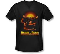 YHBCVSS Dawn of The Dead Mens Dawn Collage V-Neck T-Tshirts Camisetas y Tops(Small)