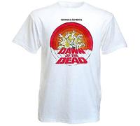 YHBCVSS Dawn of The Dead v16 T-Tshirts Camisetas y Tops White Yellow Horror Movie Romero White(XX-Large)