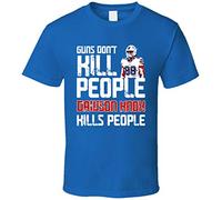 YHBCVSS Dawson Knox Guns Dont Kill Buffalo Football Fan T Tshirts Camisetas y Tops Royal Blue(Medium)