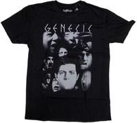 YHBCVSS DDD Genesis T Tshirts Camisetas y Tops - Lamb Lies Down On Broadway Faces 100% Peter Gabriel Black(X-Large)