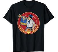 YHBCVSS DDR Pioneer Blue Tshirts Camisetas y Tops East Ostalgia USSR Soviet Union T-Tshirts Camisetas y Tops(XX-Large)