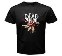 YHBCVSS Dead by April Men's Black T-Tshirts Camisetas y Tops Black(XX-Large)