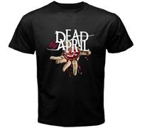 YHBCVSS Dead by April T-Tshirts Camisetas y Tops Mens Black Tees Unisex Tshirts Camisetas y Tops(X-Large)