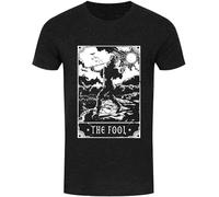 YHBCVSS Deadly Tarot T-Tshirts Camisetas y topsThe Fool Heather Black Denim Men's(Large)