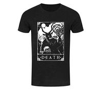 YHBCVSS Deadly Tarot White Yellow Black Red Mens Women T Tshirts Camisetas y Tops 100% Cotton Death Heather Black Denim Men's(Large)