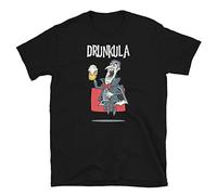 YHBCVSS Drunkula Dracula Drinking Beer Vampire Halloween Short-Sleeve Unisex T-Tshirts Camisetas y Tops(Medium)