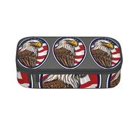 YHBLYKXP American Bald Eagle - Caja de oficina de gran capacidad, organizador de papelería, bolsa de cosméticos de oficina