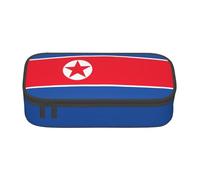 YHBLYKXP Bolsa de almacenamiento de gran capacidad con estampado de bandera coreana, caja de suministros de oficina, bolsa de maquillaje, organizador de escritorio con, Negro, One Size, Conciso