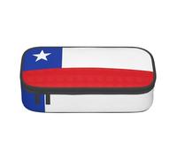 YHBLYKXP Bolsa de almacenamiento de gran capacidad con estampado de bandera de Chile, caja de suministros de oficina, bolsa de maquillaje, organizador de escritorio con, Negro, One Size, Conciso