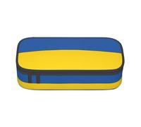 YHBLYKXP Bolsa de almacenamiento de gran capacidad con estampado de bandera de Ucrania, caja de suministros de oficina, bolsa de maquillaje, organizador de escritorio con, Negro, One Size, Conciso
