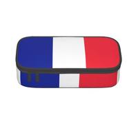 YHBLYKXP Bolsa de almacenamiento de gran capacidad con estampado de bandera francesa, caja de suministros de oficina, bolsa de maquillaje, organizador de escritorio con, Negro, One Size, Conciso