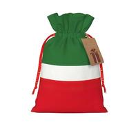 YHBLYKXP Bolsa de embalaje de Navidad con cordón y estampado de la bandera de la República de Chechenia, bolsa de regalo reutilizable para cumpleaños, fiesta de Acción