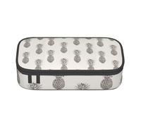 YHBLYKXP Bonita caja de oficina con estampado de piña, gran capacidad, organizador de papelería, bolsa de cosméticos de oficina