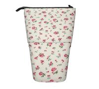 YHBLYKXP Bonito estuche retráctil vertical con estampado de cerezas rojas, bolsa de almacenamiento, apto para viajes de oficina y transporte diario