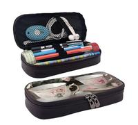 YHBLYKXP Estuche de piel con solapa para tazas de té con rosas, organizador de artículos de tocador, monedero con cremallera
