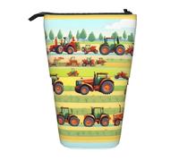 YHBLYKXP Estuche retráctil vertical con estampado de agricultura de tractores, bolsa de almacenamiento, apto para viajes de oficina y transporte diario