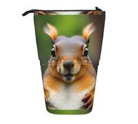 YHBLYKXP Estuche retráctil vertical con estampado de ardilla, bolsa de almacenamiento, apto para viajes de oficina y transporte diario