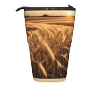 YHBLYKXP Estuche retráctil vertical con estampado de campo de trigo, bolsa de almacenamiento, apto para viajes de oficina y transporte diario
