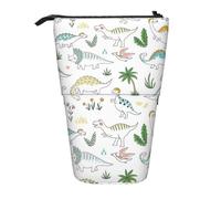 YHBLYKXP Estuche retráctil vertical con estampado de dinosaurios, bolsa de almacenamiento, apto para viajes de oficina y transporte diario