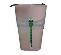 YHBLYKXP Estuche retráctil vertical con estampado de libélula, bolsa de almacenamiento, apto para viajes de oficina y transporte diario