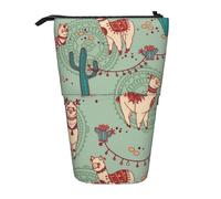 YHBLYKXP Estuche retráctil vertical con estampado de llamas, bolsa de almacenamiento, apto para viajes de oficina y transporte diario