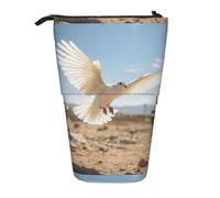 YHBLYKXP Estuche retráctil vertical con estampado de paloma voladora, bolsa de almacenamiento, apto para viajes de oficina y transporte diario