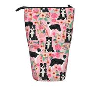 YHBLYKXP Estuche retráctil vertical con estampado de perro, bolsa de almacenamiento, apto para viajes de oficina y transporte diario