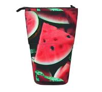 YHBLYKXP Estuche retráctil vertical con estampado de sandía roja, bolsa de almacenamiento, apto para viajes de oficina y transporte diario