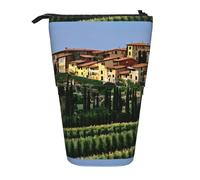 YHBLYKXP Estuche retráctil vertical con estampado italiano-toscano, bolsa de almacenamiento, apto para viajes de oficina y transporte diario