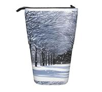YHBLYKXP Estuche retráctil vertical con estampado Snow Falling in The Park, bolsa de almacenamiento, apto para viajes de oficina y transporte diario