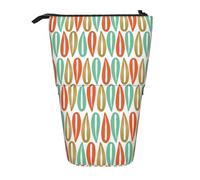 YHBLYKXP Estuche retráctil vertical de estilo moderno de mediados de siglo, bolsa de almacenamiento, apto para viajes de oficina y transporte diario