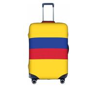 YHBLYKXP Funda de equipaje con estampado de bandera de Colombia, protector de maleta, funda protectora elástica, se adapta a maletas de 18 a 32 pulgadas, Blanco, S