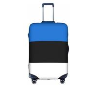 YHBLYKXP Funda de equipaje con estampado de bandera de Estonia, protector de maleta, funda protectora elástica, se adapta a maletas de 18 a 32 pulgadas, Blanco, S