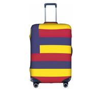 YHBLYKXP Funda de equipaje con estampado de bandera del Reino de Hawái, protector de maleta, funda protectora elástica, se adapta a maletas de 18 a 32 pulgadas, Blanco, XL