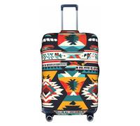 YHBLYKXP Funda de equipaje con estampado de nativos americanos, protector de maleta, funda protectora elástica, se adapta a maletas de 18 a 32 pulgadas, Blanco, XL