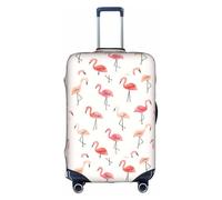YHBLYKXP Funda de equipaje estampada con diseño de flamenco, protector de maleta, funda protectora elástica, se adapta a maletas de 18 a 32 pulgadas, Blanco, L