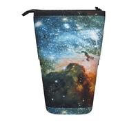 YHBLYKXP Galaxy Space. (2) Estuche retráctil vertical impreso, bolsa de almacenamiento, apto para viajes de oficina y transporte diario