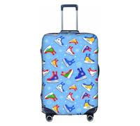 YHBLYKXP Hockey Elements - Funda protectora con estampado creativo para maleta, con cremallera oculta, Blanco, M