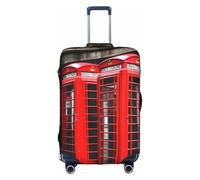 YHBLYKXP Phone Booth London Street Print - Funda protectora para maleta, funda protectora elástica, se adapta a maletas de 18 a 32 pulgadas, Blanco, XL