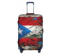 YHBLYKXP Puerto Rico - Funda protectora para maleta, funda protectora elástica, se adapta a maletas de 18 a 32 pulgadas, Blanco, S