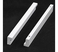 YHBZ 2 Tiradores Armario Blancos,Manija Aleación de Aluminio sólido,Tire de Puerta en Forma L cajón,Pomo Cocina Dormitorio,para Tirador de Muebles Modernos Interiores,800mm/31.5in